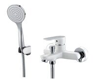Смеситель ABBER Weiss Insel AF8012W для ванны, белый/хром